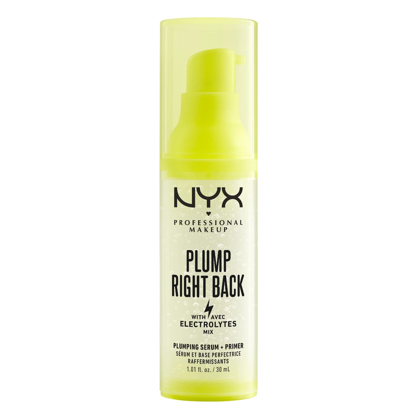 NYX Professional Makeup, Plump right back, Primer serum, Hydration, Vegan Formula - 01 Clear, 30mL NYX PROFESSIONAL MAKEUP