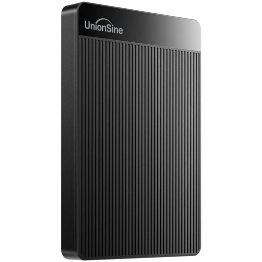 UnionSine 2TB Ultra Slim Portable External Hard Drive HDD-USB 3.0 Storage for PC, Mac, Laptop, PS4, Xbox one, Xbox 360-(Black)