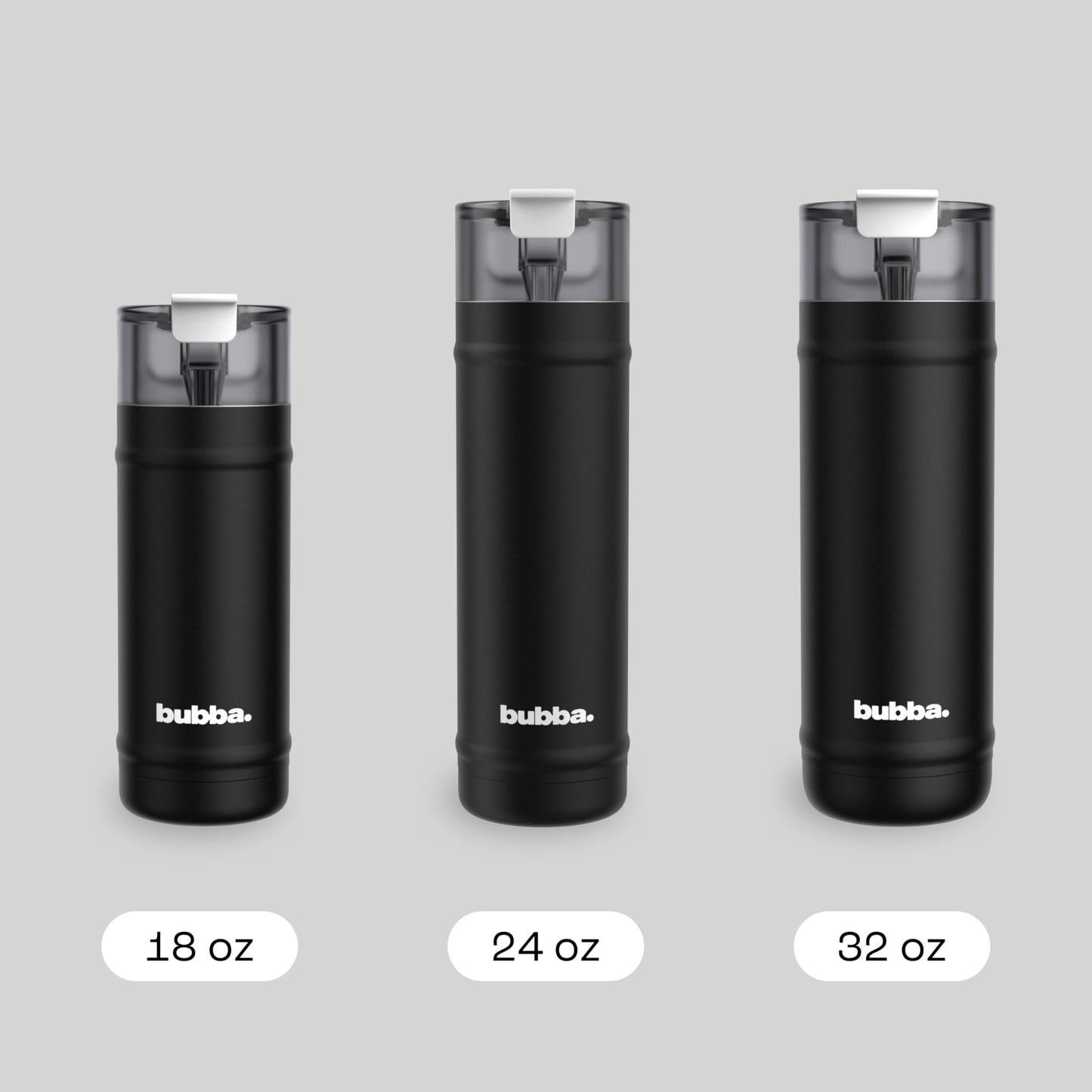 Bubba 24 oz Dualsip Water Bottle with Straw & 2-Way Lid | Leakproof Metal Tumbler | Insulated Stainless Steel | Reusable | Lightweight | Dishwasher Safe | Lead & BPA-Free | Office Siren bubba