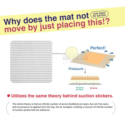 Home Techpro Rug Pad Gripper for Hardwood Floors No Damage, “Vacuum TECH” - New Materials to Non Slip Rug Pads, Under Rug Carpet Tape : Keep Your Rug in Place & Make Corner Flat