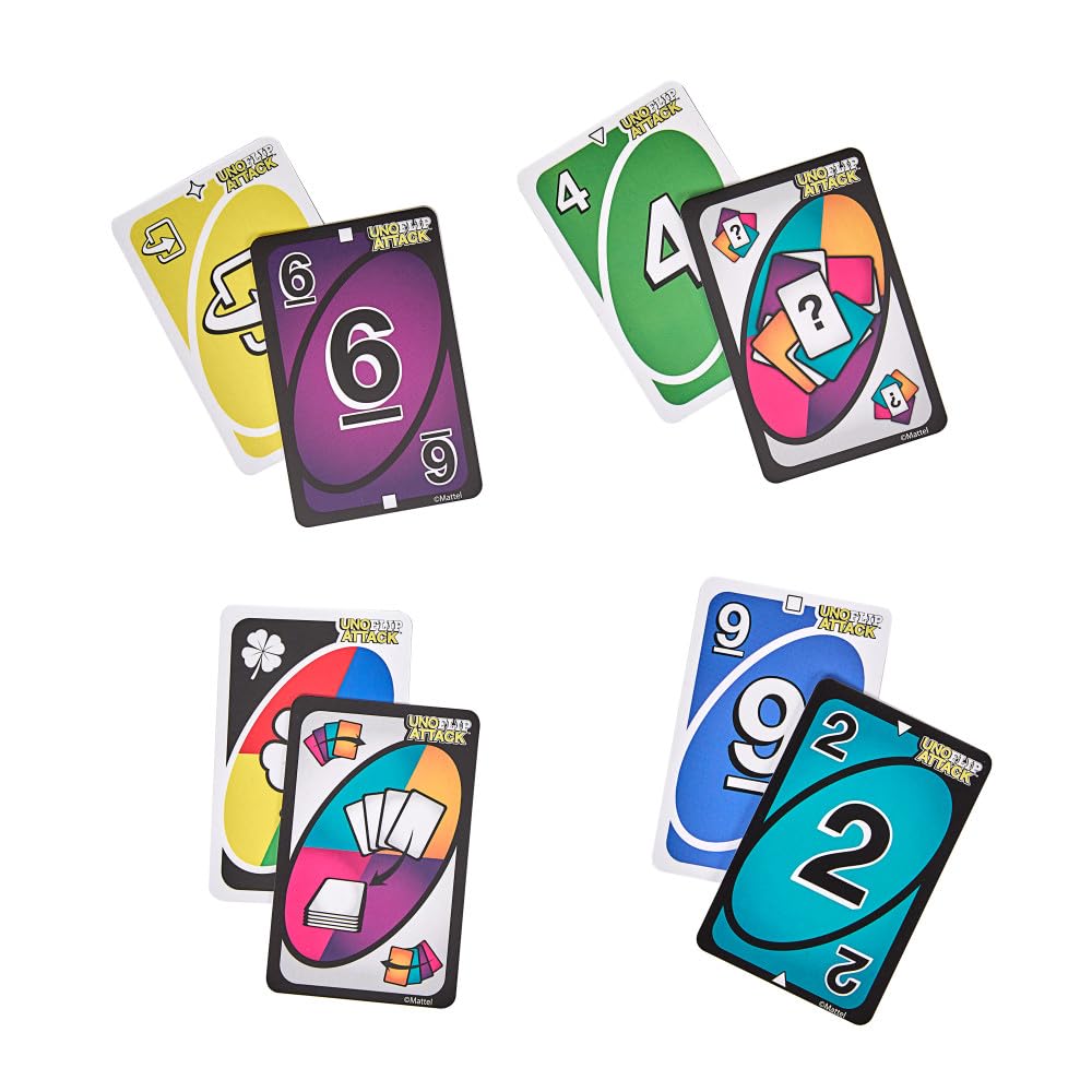 Mattel Games UNO Flip Attack Card Game, Ages 7+, 2-10 Players Mattel Games