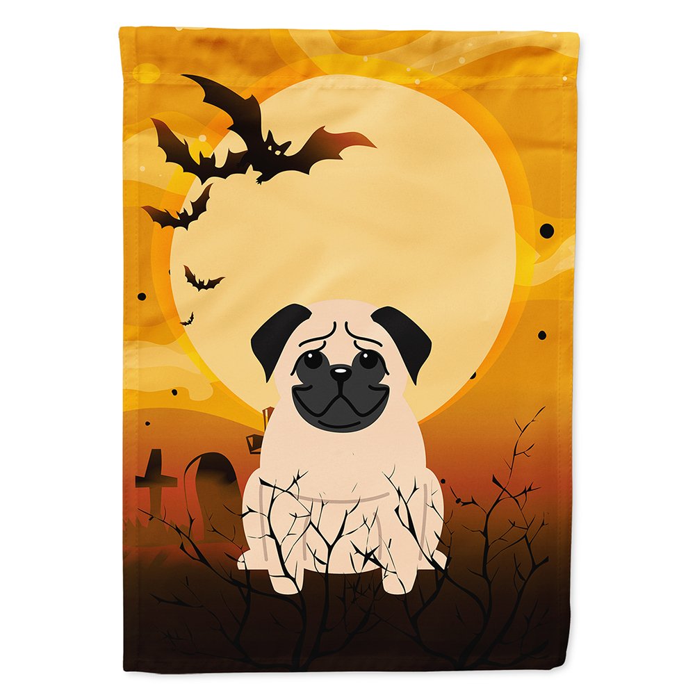 Drapeau de maison en toile Caroline's Treasures BB4274CHF Halloween Carlin Fauve, Grand, Multicolore