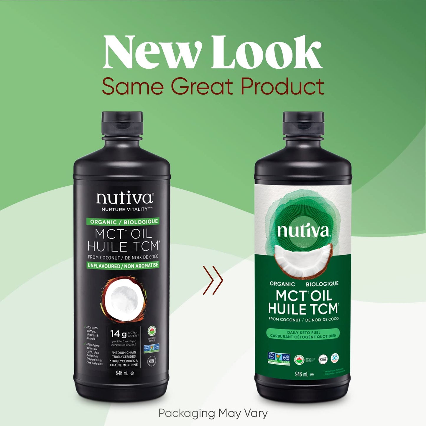 Nutiva Organic MCT Oil – 946 mL Pure, Unflavored Medium Chain Triglycerides for Keto, Paleo & Vegan Diets