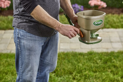 Scotts Whirl Hand Held Spreader - Great for Small Areas - Spreads Grass Seed, Fertilizer, Ice melt - Portable & Easy to Use 🍁 All In One Marketplace Canada