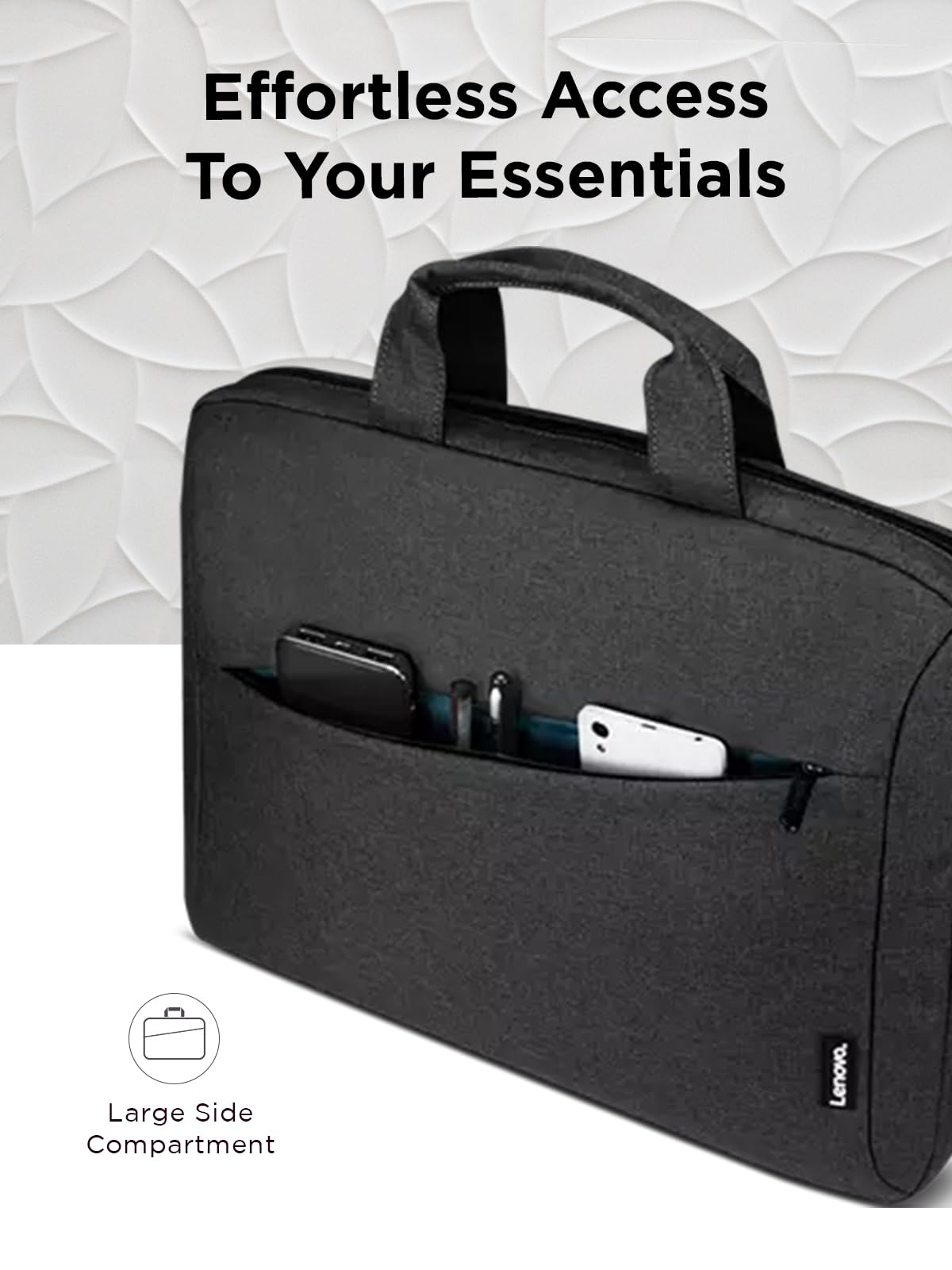 Lenovo Laptop Carrying Case T210, Notebook Bag for 15.6-Inch Laptop/Tablet, Sleek Design and Water-Repellent Fabric, GX40Q17229