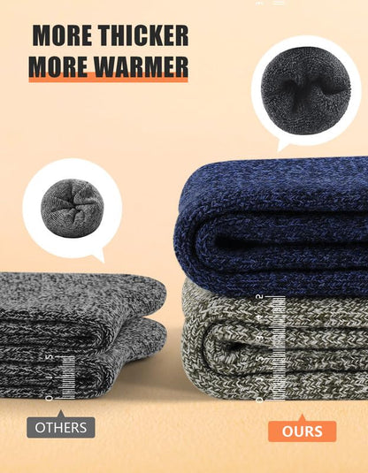 YADIFEN 5 Pairs Merino Wool Socks for Men Winter Cold Weather Extra Warm 🍁 All In One Marketplace Canada
