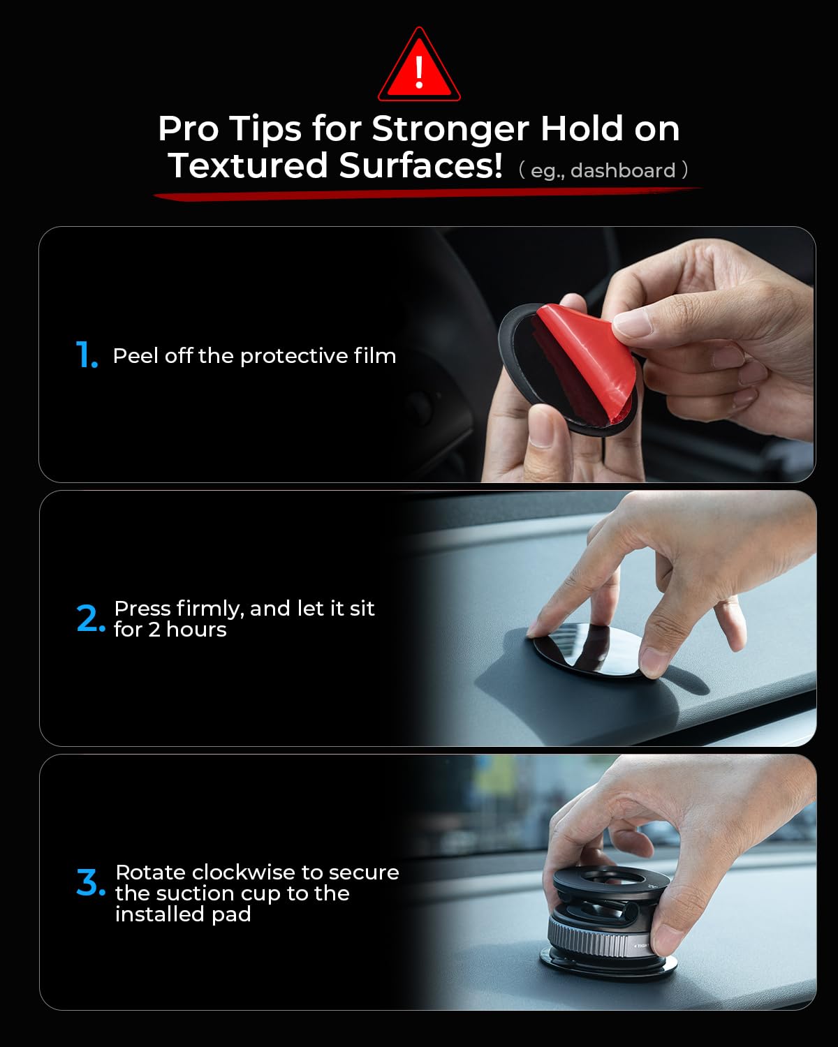 MRGLAS 2026 Upgraded Vacuum Suction Phone Holder for Car, Magsafe Car Phone Holder Mount, [98+LBS Suction & 2800gf Magnetic] 360° Adjustable Shower & Wall Mount, Car Accessories for iPhone 17 Pro Max - Available at All In One Marketplace Canada