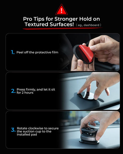 MRGLAS 2026 Upgraded Vacuum Suction Phone Holder for Car, Magsafe Car Phone Holder Mount, [98+LBS Suction & 2800gf Magnetic] 360° Adjustable Shower & Wall Mount, Car Accessories for iPhone 17 Pro Max - Available at All In One Marketplace Canada