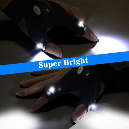 LED Flashlight Gloves, Gifts for Men Dad Him Boyfriend Husband, Cool Gadget Hands-Free Lights for Camping Fishing Repairing, Fathers Day Christmas Birthday Gift 🍁 All In One Marketplace Canada