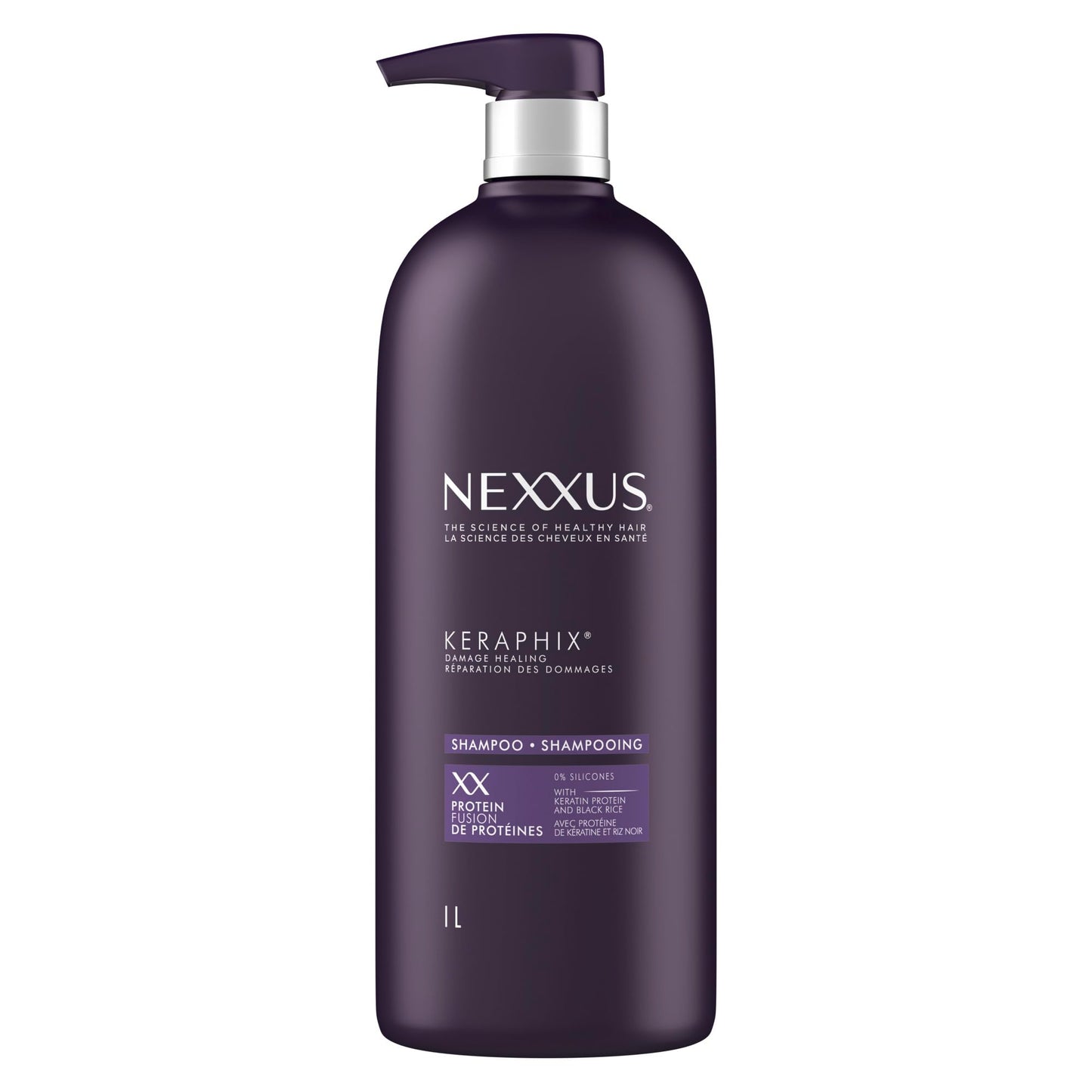 Nexxus Keraphix Damage Healing Shampoo with ProteinFusion Pump, 1L Nexxus