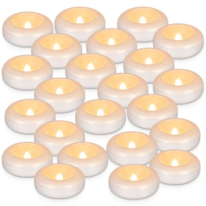 24 Pack 3”Floating Candles Water-Activated Flameless LED Candle, 120 Hour White Battery Operate Waterproof Tealights for Cylinder Vases, Centerpieces at Wedding, Party, Pool,Romantic,Christmas Gift. 🍁 All In One Marketplace Canada