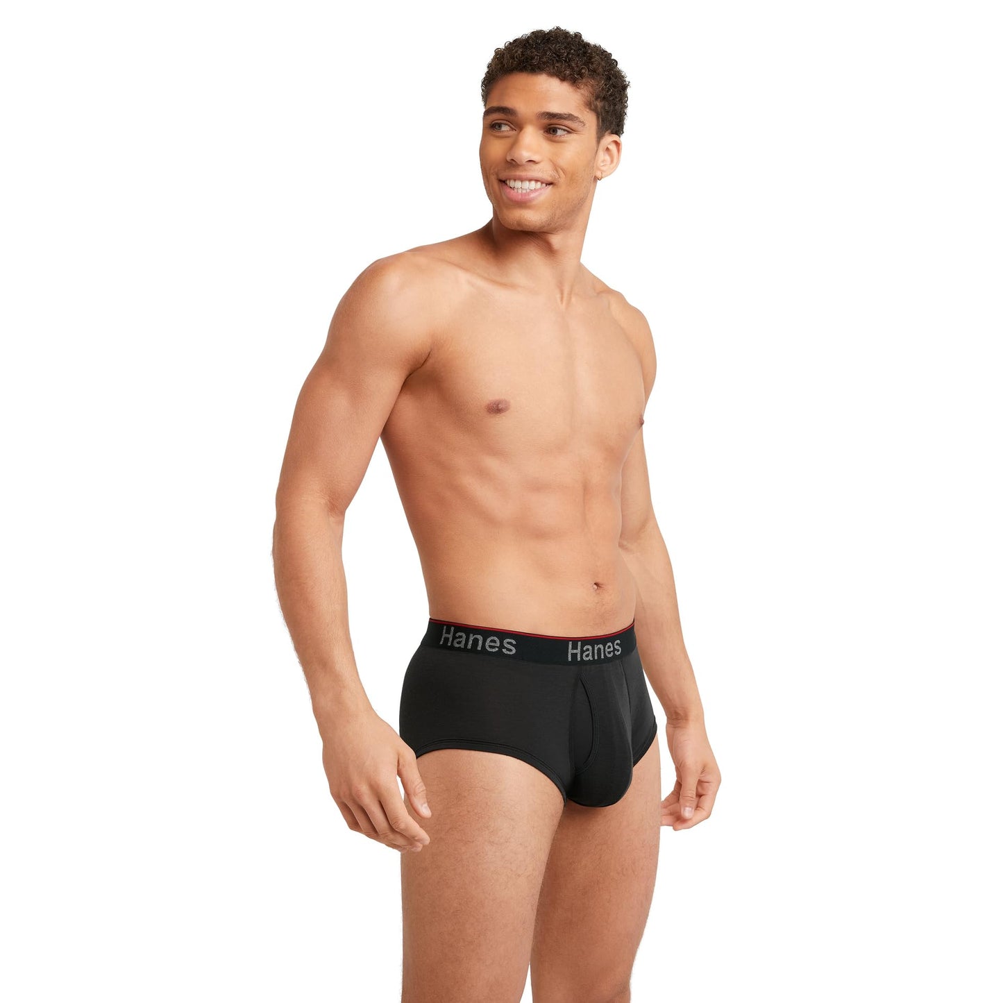 Hanes Total Support Pouch Men's Briefs, Anti-Chaffing, Moisture-Wicking Underwearm Odor Control, Pack of 4, Assorted, Medium Hanes