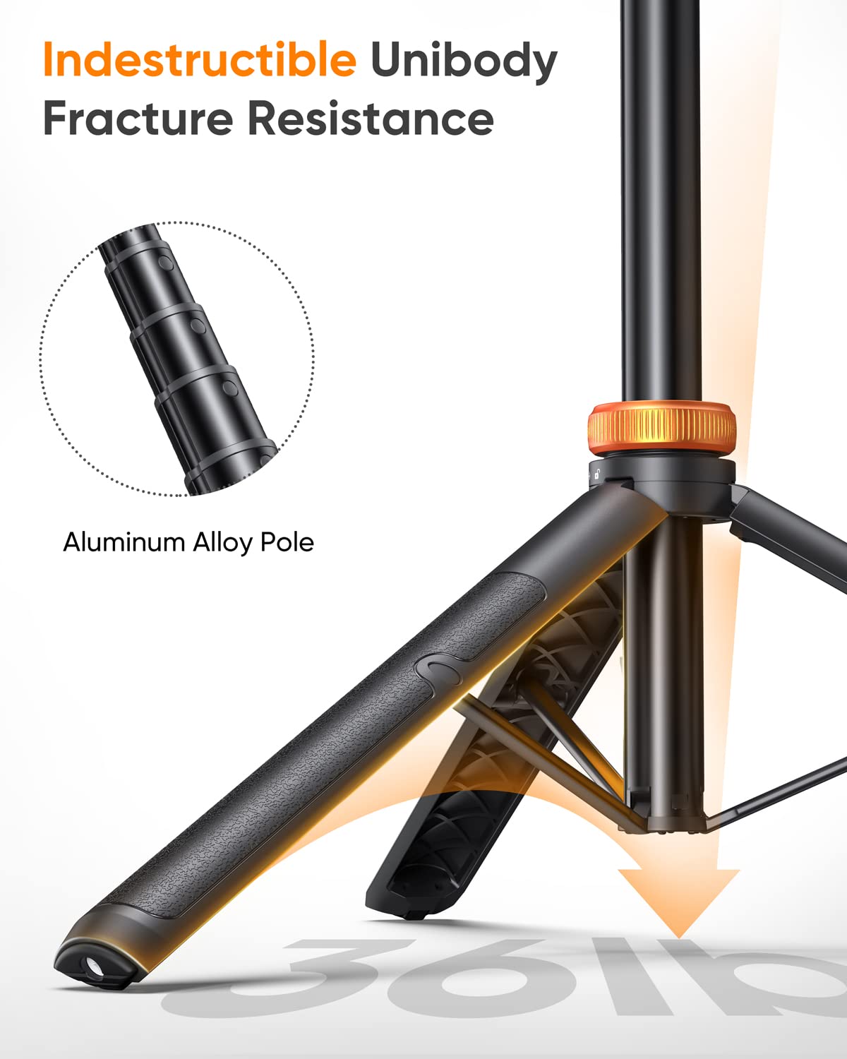 EUCOS 62" Phone Tripod, Tripod for iPhone & Selfie Stick with Remote, Extendable Cell Phone Stand & Travel Tripod, Solidest Tripod for Phone Compatible with iPhone/Android - Available at All In One Marketplace Canada
