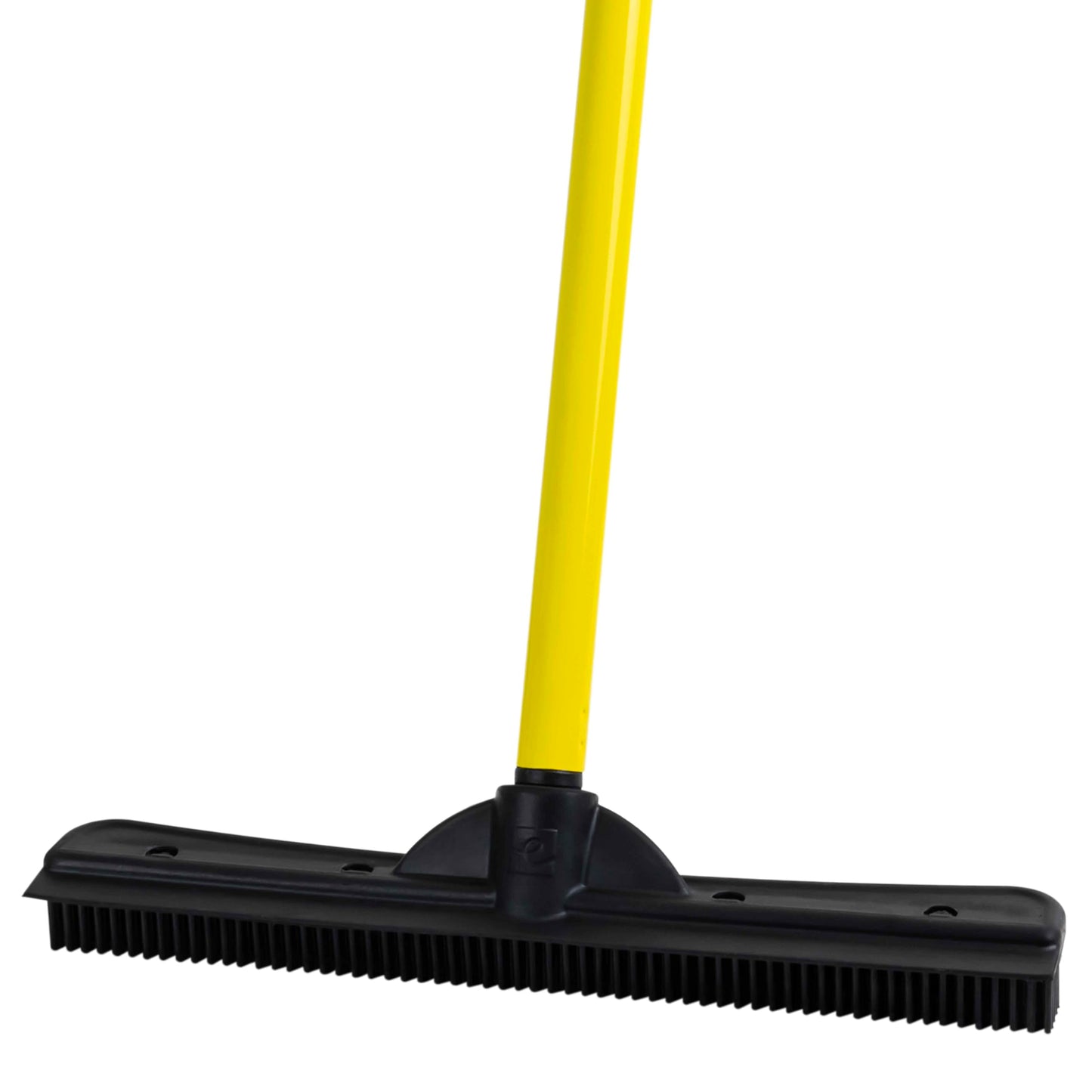 FURemover Broom SW-250I-AMZ-6, Pet Hair Removal Tool with Squeegee & Telescoping Handle That Extends from 3-5', Black & Yellow,1 Count (Pack of 1) FURemover