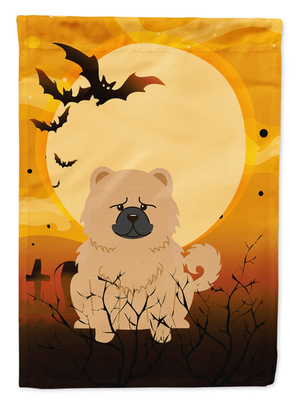 Caroline's Treasures BB4410GF Halloween Chow Chow Cream Garden Size Flag, Small, Multicolor