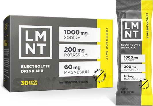 LMNT Zero Sugar Electrolytes - Lemonade | Drink Mix | 30-Count