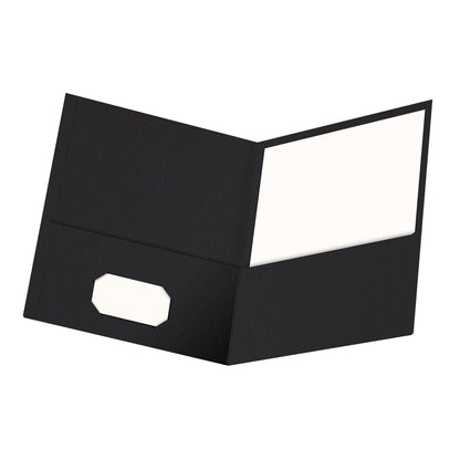Oxford Twin Pocket Folders, Letter, Black, 25/Box 🍁 All In One Marketplace Canada