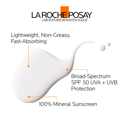 La Roche-Posay Anthelios Mineral Body Sunscreen, Gentle Lotion Broad Spectrum SPF 50, Face and Body Sunscreen with Titanium Dioxide, Water Resistant, Fragrance Free, 125mL