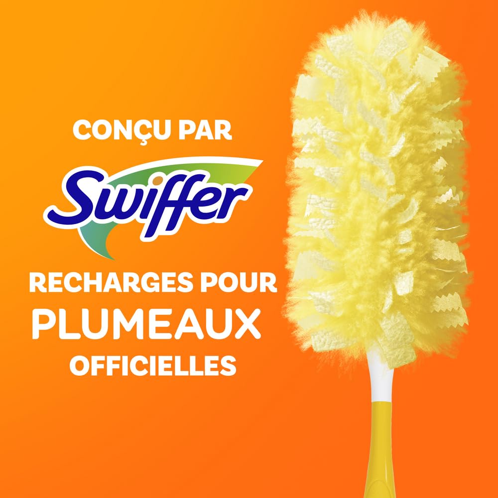 Swiffer Duster Kit with 3 ft Extendable Handle, Heavy Duty Dusting Starter Kit with 12 Refills, for Ceiling Fans, Vents and Hard to Reach Places - Available at All In One Marketplace Canada
