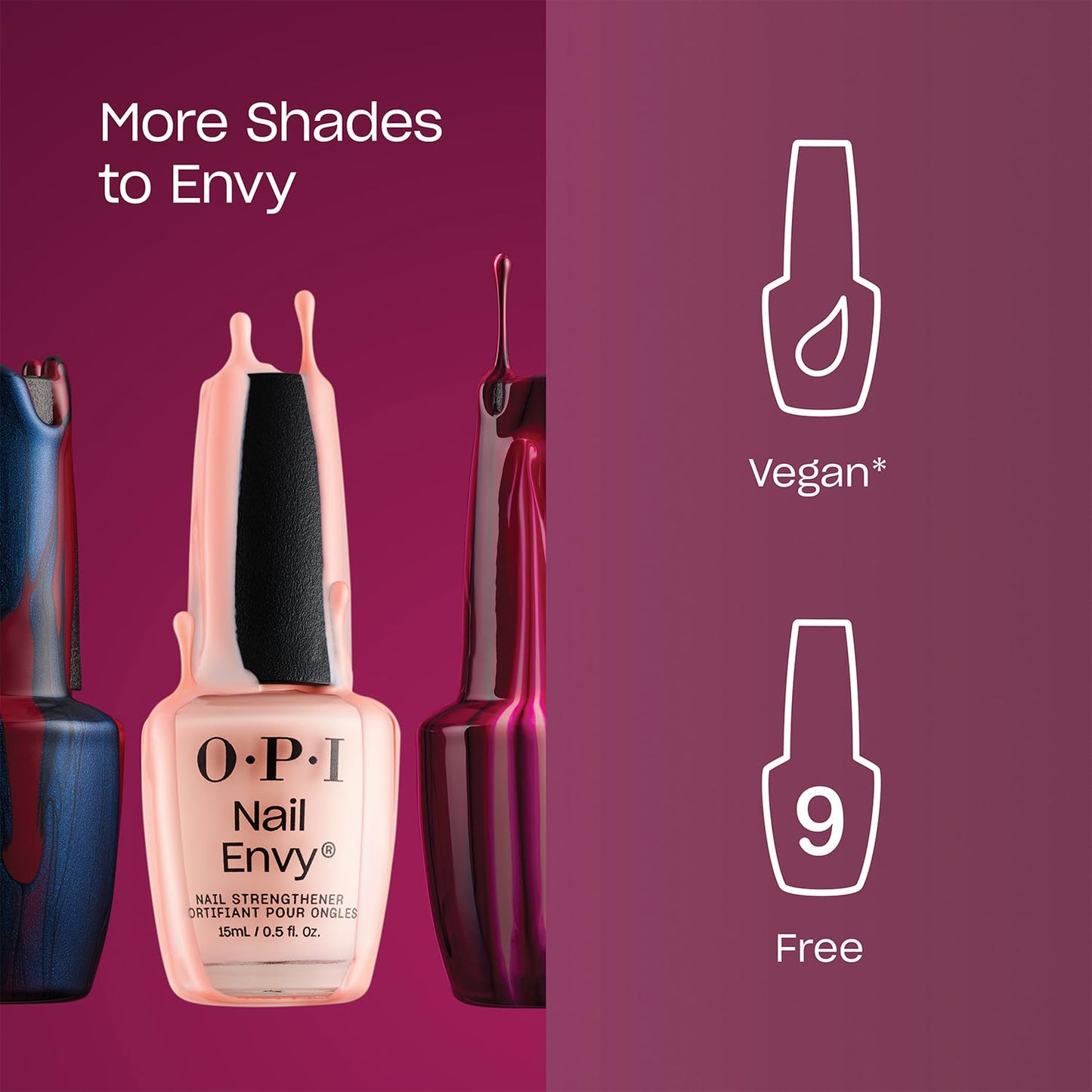 OPI Nail Envy Strengthener Double Nude-y | Sheer Soft Neutral Crème Strengthening Nail Polish Treatment | Strengthen Weak & Thin Nails 🍁 All In One Marketplace Canada