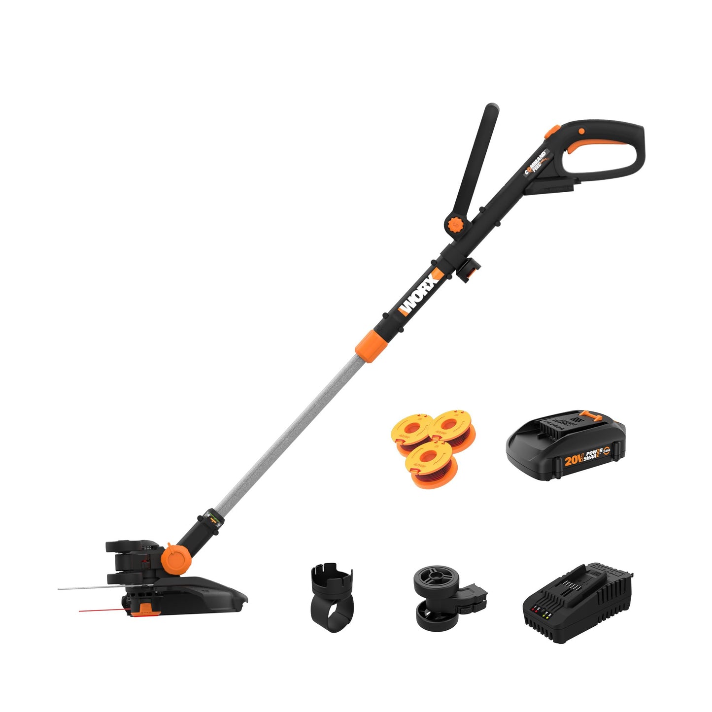 WORX WG170.2 20V Power Share GT Revolution 12" Cordless String Trimmer (Battery & Charger Included) Worx
