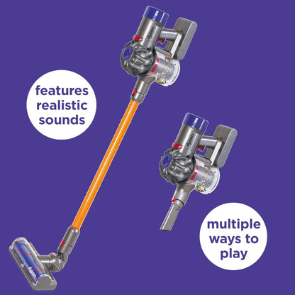 Casdon Dyson Cordless Vacuum Interactive & Officially Licensed Toy Dyson Vacuum for Children Aged 3+ Realistic Role-Play Fun, Purple Casdon