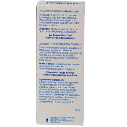 Vanicream Daily Facial Moisturizer for Sensitive Skin, 89 mL – Lightweight Hydration with Hyaluronic Acid & 5 Ceramides, Fragrance-Free, Non-Comedogenic, Gentle Face Lotion for Day & Night - Available at All In One Marketplace Canada