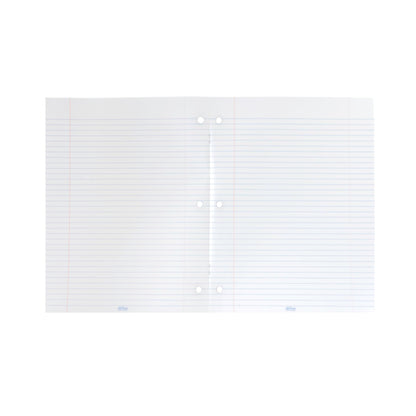 Hilroy Stitched Exercise Book, 7 mm Ruled with Margin, 3-Hole Punched, 80 Pages/40 Sheets, 20-Pack, Assorted Colour Covers (11184)