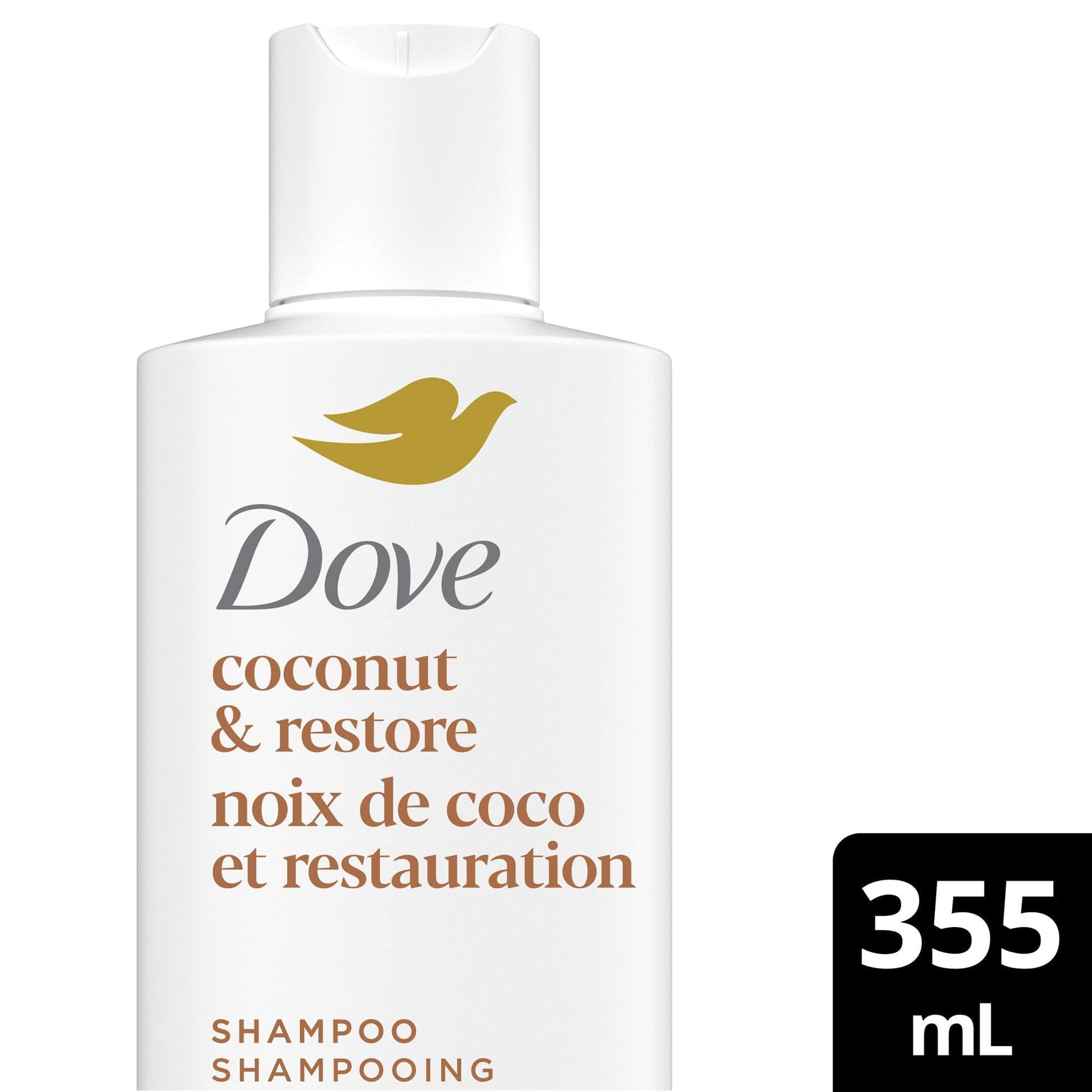 Dove Coconut Restore Shampoo & Conditioner for Damaged Hair, with Liquid Bio-Protein Care, 355 ML (2 Shampoo + 2 Conditioner) - Available at All In One Marketplace Canada