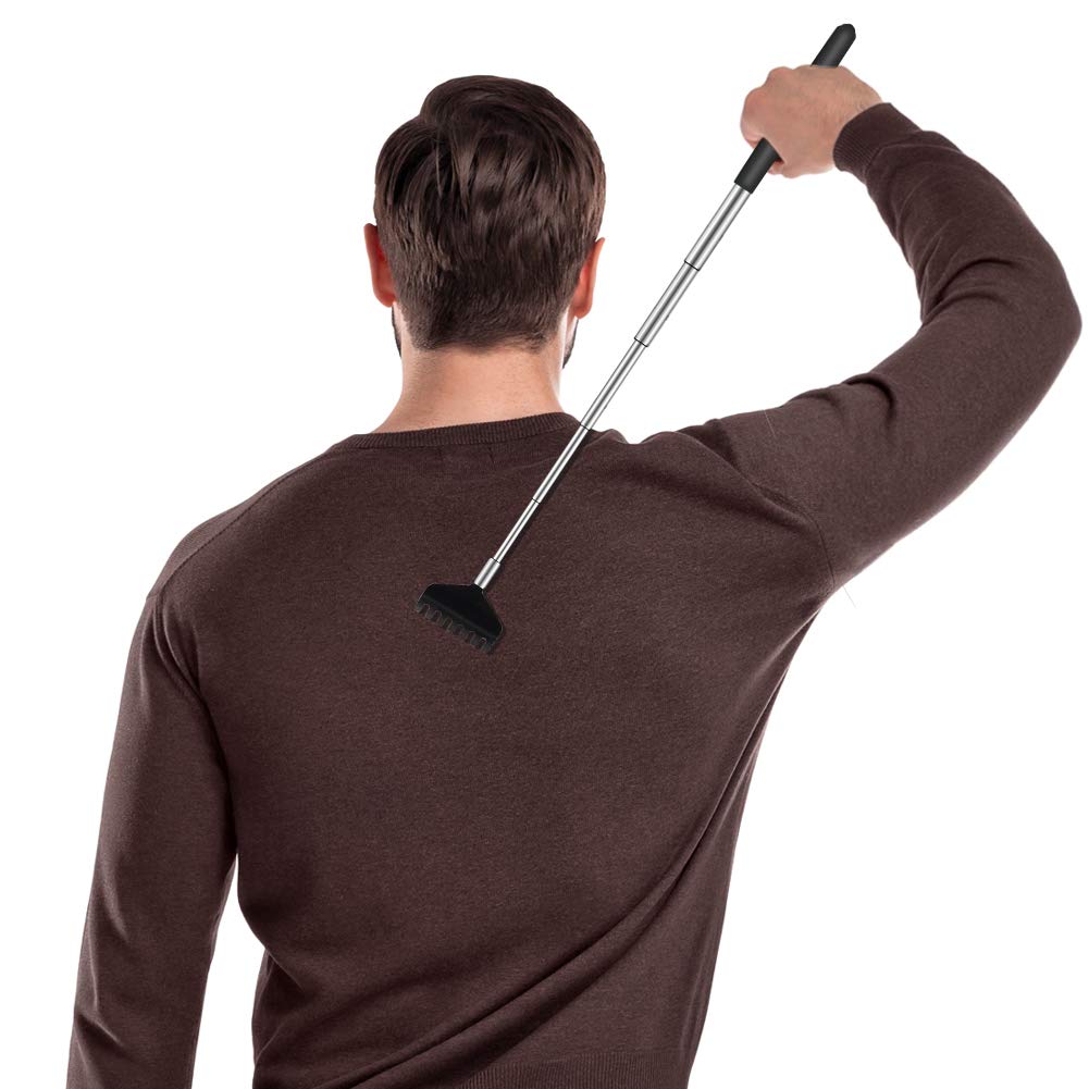 Back Scratcher, YIMICOO 6 Pack Portable Extendable Telescopic Eagle Claw Metal Back Scratchers/Hand Massager with Soft Rubber Handles for Thanksgiving, Birthday, Christmas Gifts (style 2) 🍁 All In One Marketplace Canada