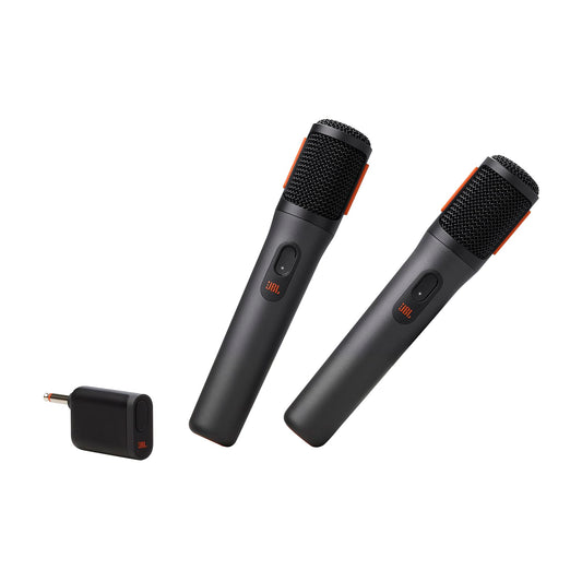 JBL PartyBox Wireless Mic - 2X Digital Wireless Microphones, Rechargeable Battery (20hrs - 700mAh), Clear Voice, Crisp Sound, Stable 2.4GHz Connection, Compatible with All PartyBox Speakers (Black) 🍁 All In One Marketplace Canada