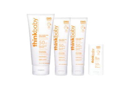 Thinkbaby - Safe Sunscreen SPF 50+, Broad Spectrum Protection - 6oz