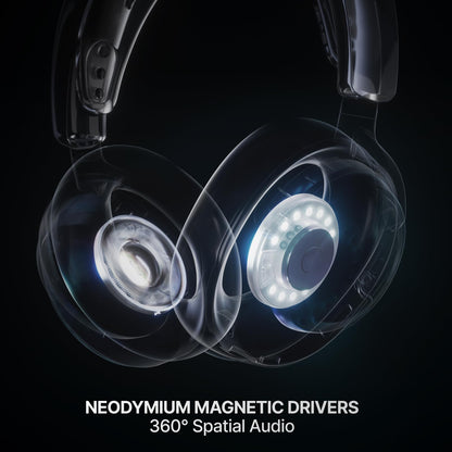 SteelSeries Arctis Nova 7 Wireless Gen 2 Gaming Headset - Real-Time App Control, 50+ HR Play, Neodymium Drivers, Mix 2.4GHz/Bluetooth, PC, PS5, PS4, Switch 1/2, Mobile - Black