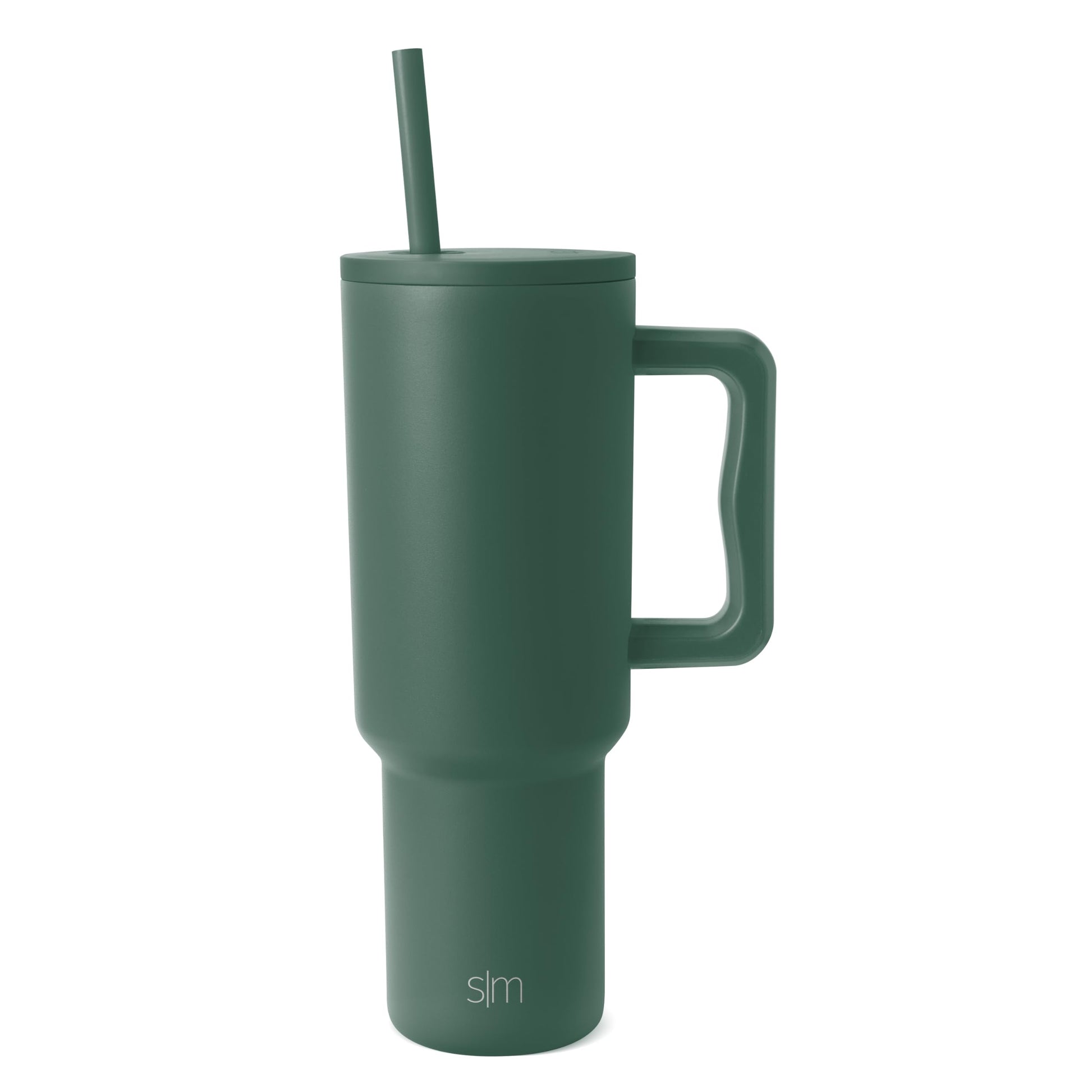Simple Modern Tumbler with Handle and Straw | 40oz | Green Simple Modern