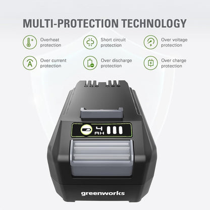 Greenworks 24V 4.0Ah Lithium-Ion Battery (Genuine Greenworks Battery/200+ Compatible Tools) Greenworks