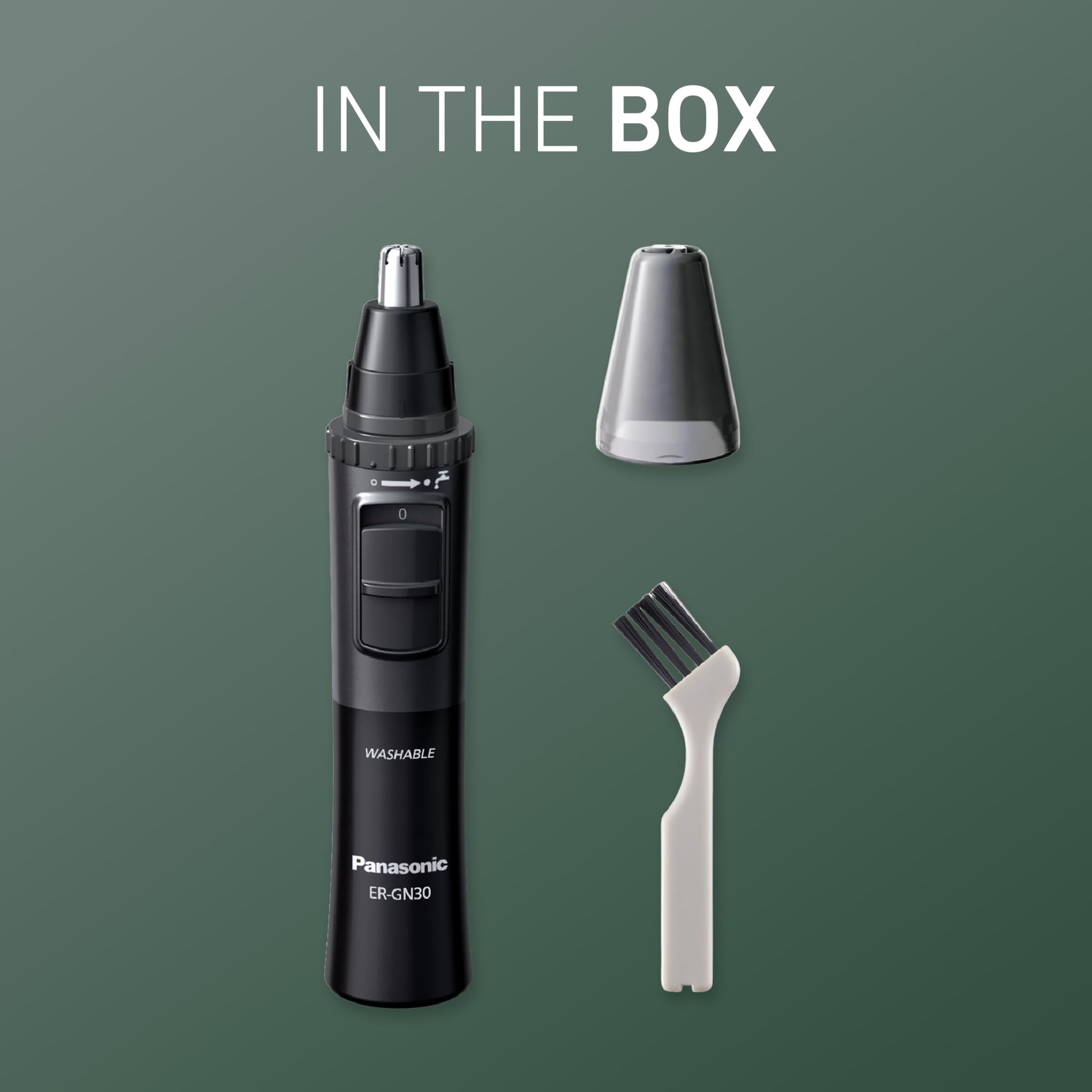 Panasonic ERGN30H nose & ear Hair Trimmer, Black Compact, 0.14 kilogram - Available at All In One Marketplace Canada