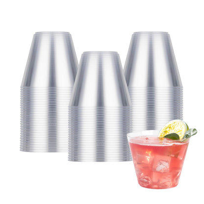 Goodluck 50PCS 9oz Clear Plastic Cups Plastic Cocktail Glasses for Party 🍁 All In One Marketplace Canada