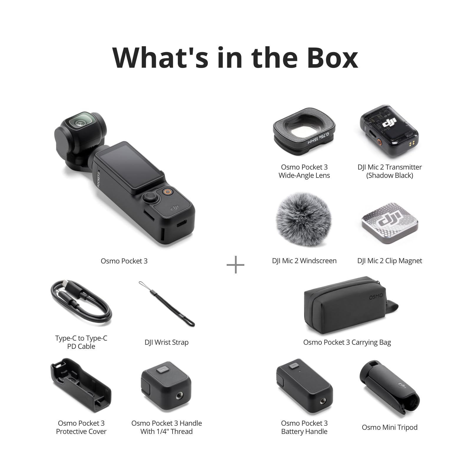 DJI Osmo Pocket 3 Creator Combo, Vlogging Cameras with 1'' CMOS, 4K/120fps Vlog Camera, 3-Axis Stabilization, Face/Object Tracking, Mic Included for Clear Sound, Digital Vlogging Camera for YouTube - Available at All In One Marketplace Canada