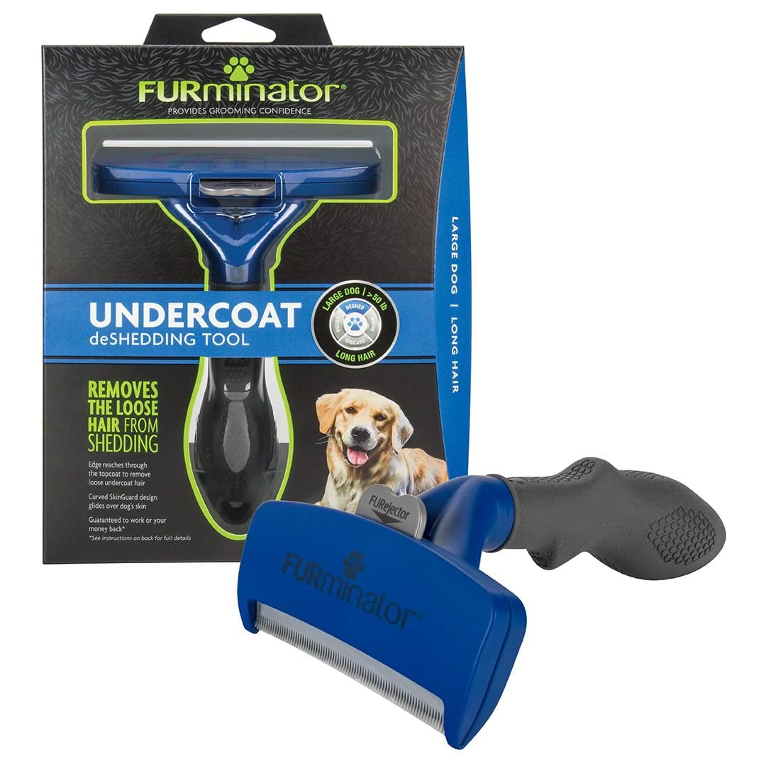 FURminator Undercoat Deshedding Tool for Dogs, Deshedding Brush for Dogs, Removes Loose Hair and Combats Dog Shedding