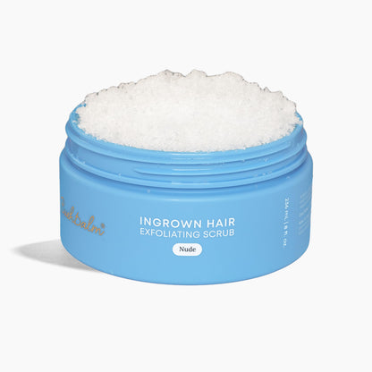 Bushbalm Ingrown Hair Exfoliating Scrub - Reduces Appearance of Ingrown Hairs and Razor Bumps, Soothes Skin and Post-Shave Redness - Nude, 236 ml - Available at All In One Marketplace Canada
