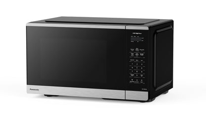 Panasonic NNSB42QSC Compact 900 W High Power Microwave Oven, 7 Auto Cook Menus, 0.9 cft. Interior Capacity, Child Lock, Stainless Steel, Black Panasonic