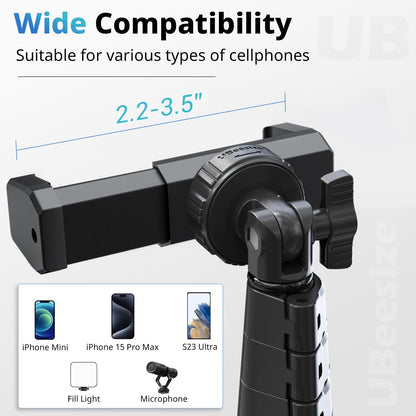 UBeesize 62" Phone Tripod & Selfie Stick with Wireless Remote and Phone Holder, Compatible with iPhone and Android for Selfies, Video Recording, and Live Streaming(Black) 🍁 All In One Marketplace Canada