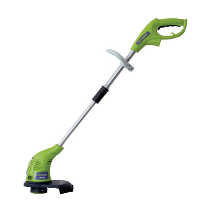 Greenworks 4 Amp 13" Corded Electric String Trimmer –Auto Dual Line Feed, Adjustable Handle & Lightweight for Home Yard, Lawn Edges, Driveway, Sidewalk, Fence Lines & Garden Borders Maintenance