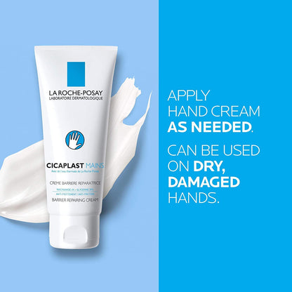 La Roche Posay Cicaplast Hand Cream for Dry & Cracked Hands with Glycerin and Shea Butter. Daily Hand Lotion, Moisturizing & instant relief for dry hands, Fragrance-Free, 100mL - Available at All In One Marketplace Canada