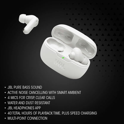 JBL Vibe Beam 2 - True Wireless Noise Cancelling Earbuds - Blue
