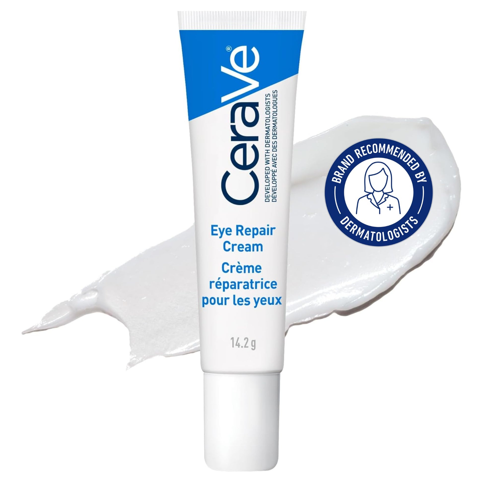 CeraVe EYE CREAM with Hyaluronic Acid for Under Eye Dark circles & Puffiness, Ophthalmologist Tested for Sensitive Eye Area, Fragrance Free, 14.2 Grams - Available at All In One Marketplace Canada