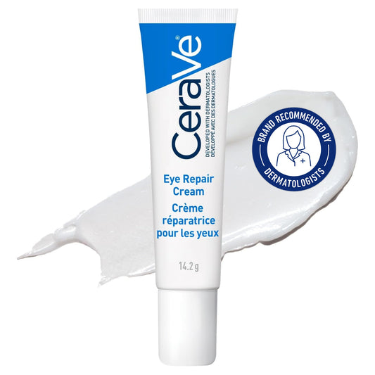 CeraVe EYE CREAM with Hyaluronic Acid for Under Eye Dark circles & Puffiness, Ophthalmologist Tested for Sensitive Eye Area, Fragrance Free, 14.2 Grams - Available at All In One Marketplace Canada