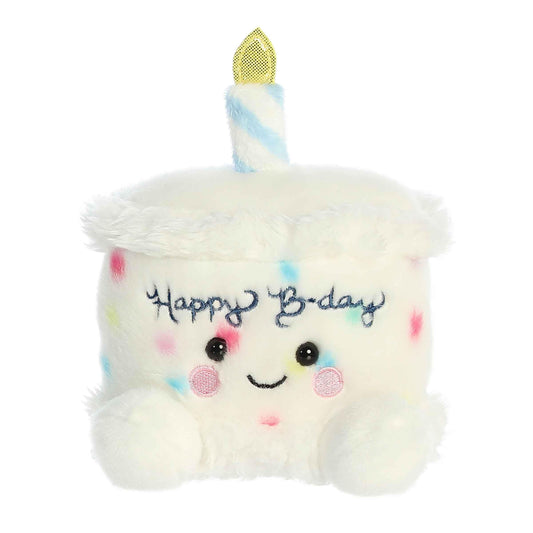 Aurora® Adorable Palm Pals™ Happy B'Day Cake Stuffed Animal - Fun Collectible Plush for Kids and Adult Collectors - Perfect for Decorating Rooms and Birthday Gifts - White 5.5 Inches 🍁 All In One Marketplace Canada
