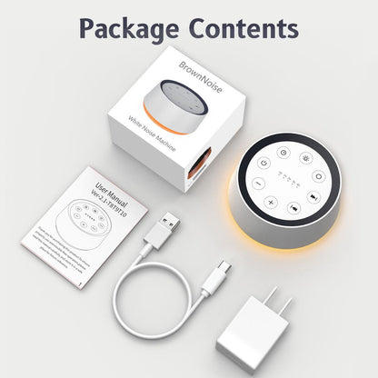 BrownNoise Sound Machine with 30 Soothing Sounds 12 Colors Night Light White Noise Machine for Adults Baby Kids Sleep Machines with Memory Function 36 Volume Levels 5 Timers for Home Office Travel