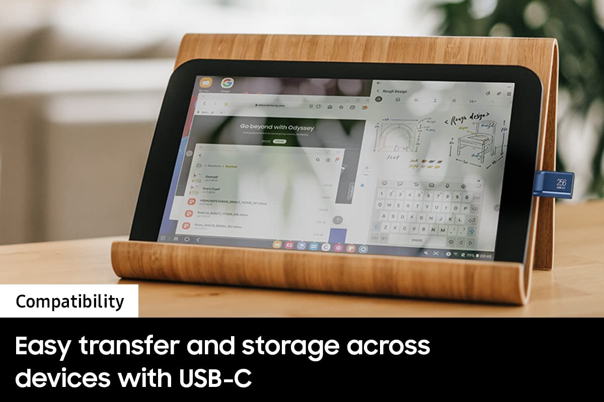 SAMSUNG Type-C USB Flash Drive, 128GB, Transfers 4GB Files in 11 Secs w/Up to 400MB/s Read Speeds, Compatible w/USB 3.0/2.0, Waterproof MUF-128DA/AM [Canada Version] 🍁 All In One Marketplace Canada